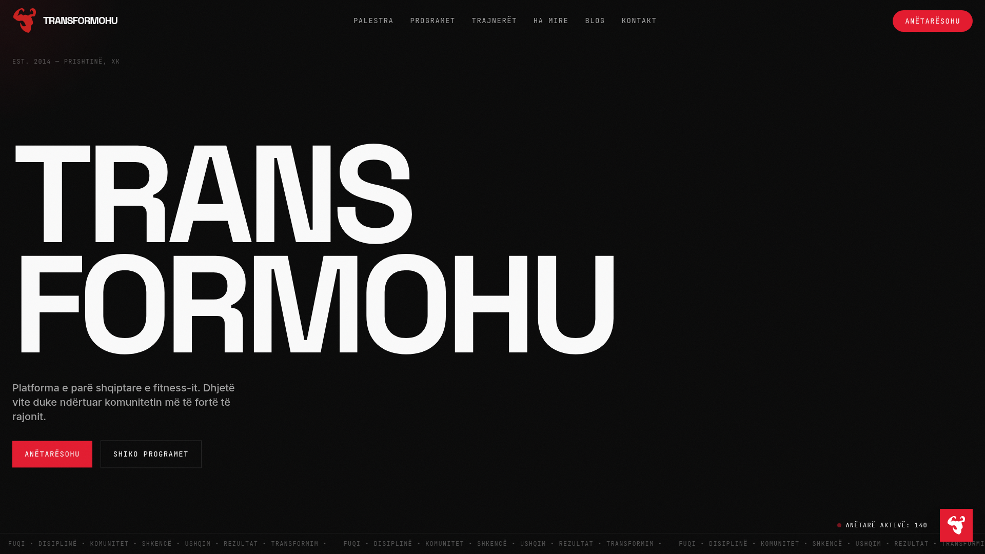 Transformohu website preview